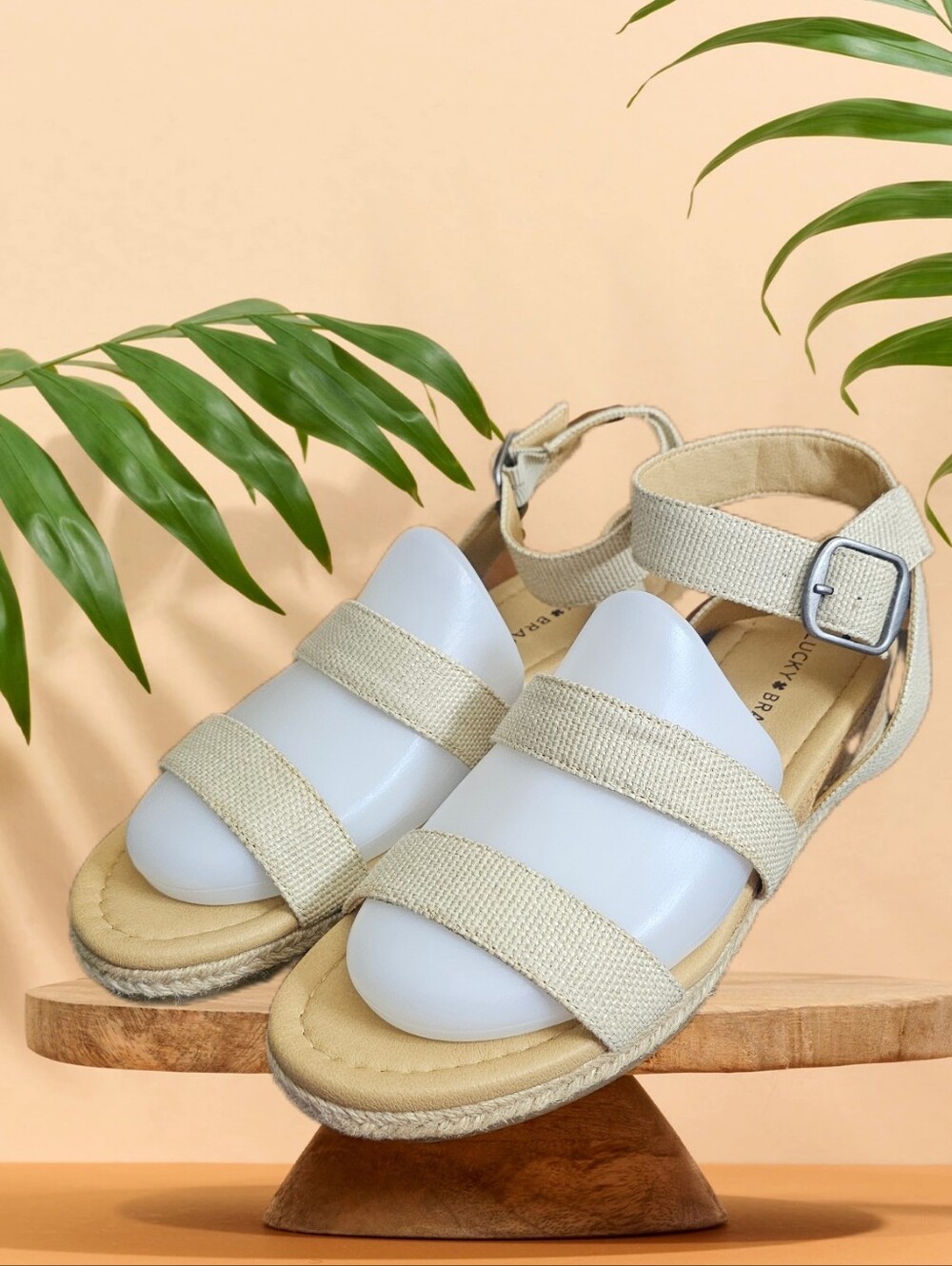 Lucky Brand ankle strap low platform Espadrille sandal LP Wensdei 8.5 womens